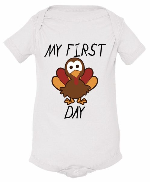 My First Turkey Day Onesie
